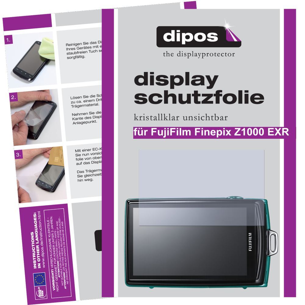 2x Schutzfolie klar für Finepix Z1000 EXR Fujifilm (1)