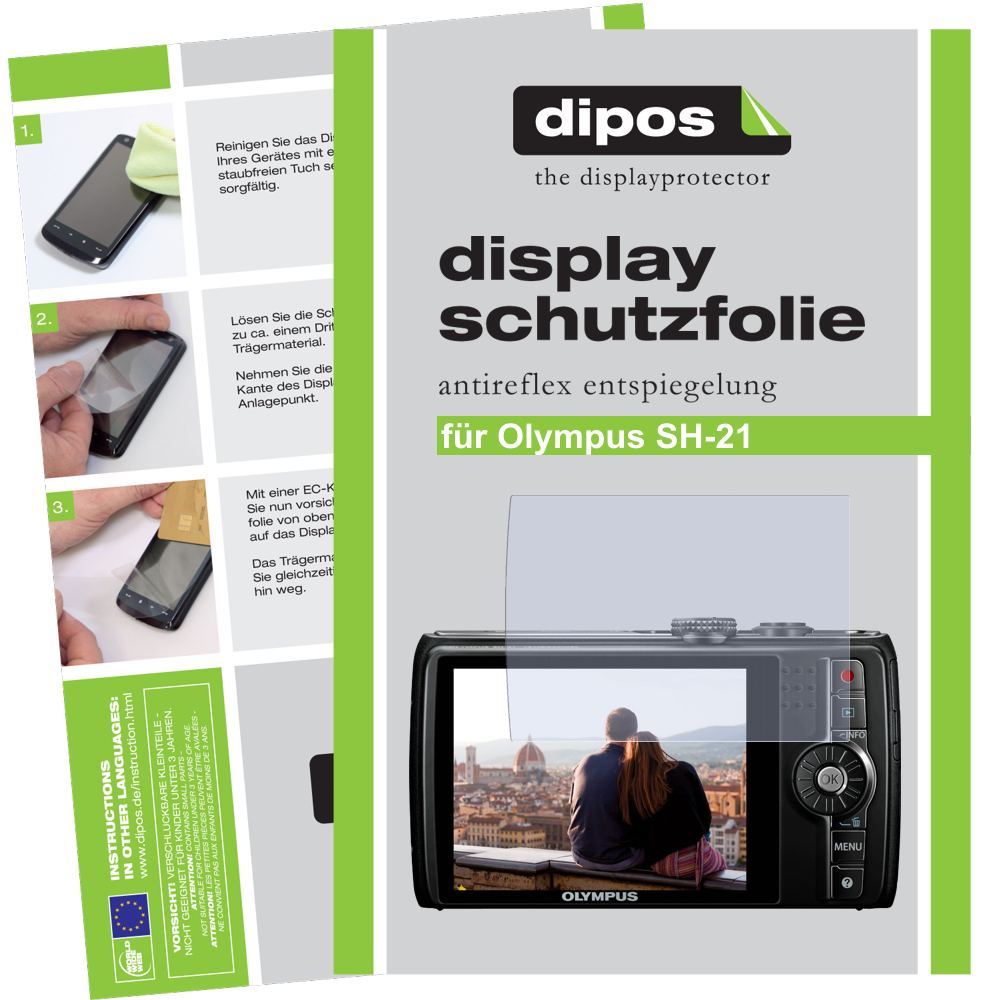 2x Schutzfolie matt für SH-21 Olympus Display-Schu (1)