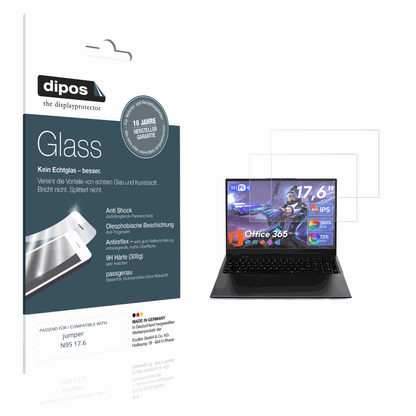 Matte Displayschutzfolie von dipos passend für jumper N95 17.6, 9H kratzfest und blasenfrei montiert