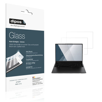 Klare Displayschutzfolie von dipos passend für jumper N95 17.6, 9H kratzfest und blasenfrei montiert
