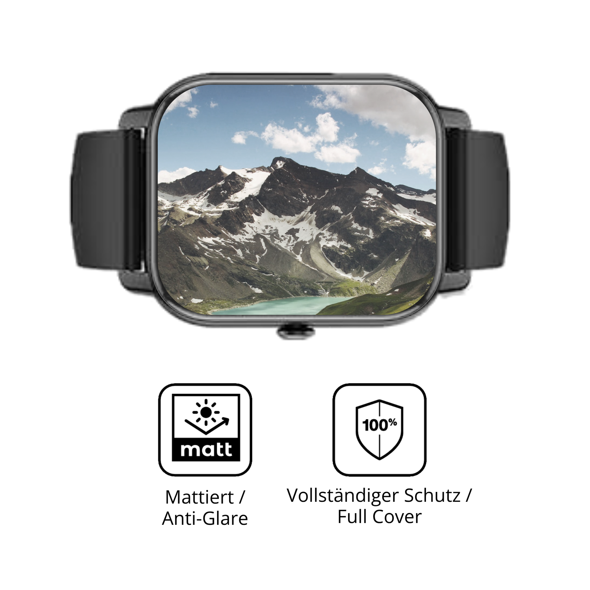 Flexible TPU-Folie passend zugeschnitten für Kalinco P125 1.85 Zoll, vollständige Abdeckung