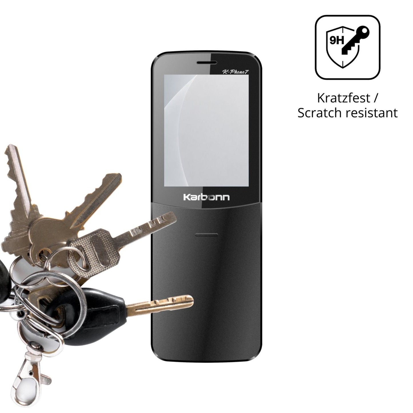 dipos Displayschutz für Karbonn K Phone 7, mattierte Oberfläche, robuste Festigkeit und perfekte Passform