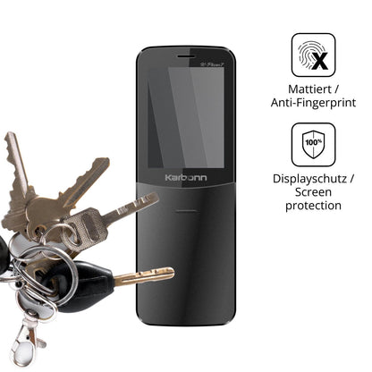 dipos Displayschutz für Karbonn K Phone 7, mattierte Oberfläche, Blickschutzfilter und perfekter Passform