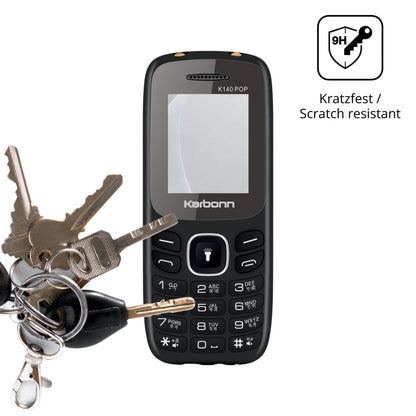 dipos Displayschutz für Karbonn K140 Pop, mattierte Oberfläche, robuste Festigkeit und perfekte Passform