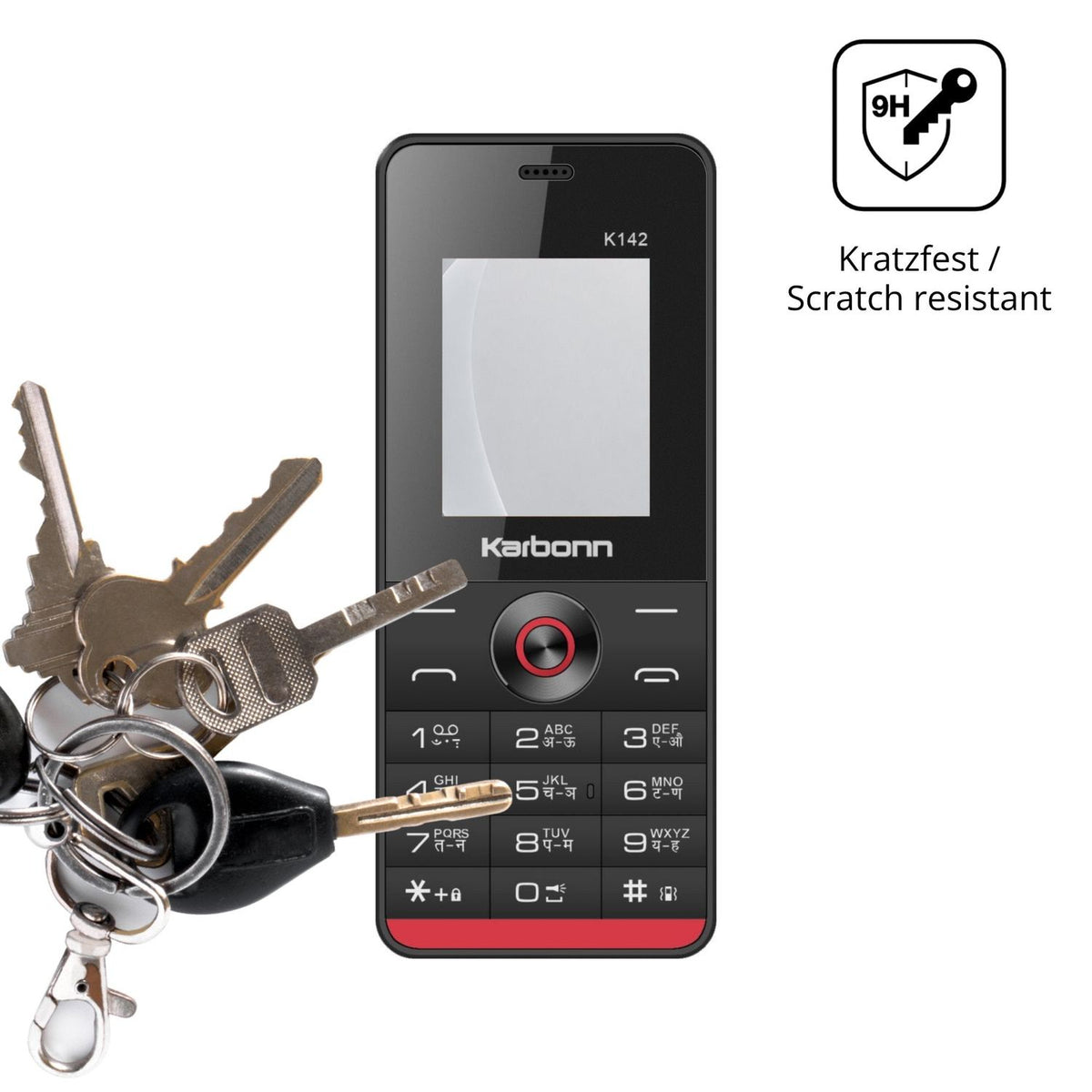 dipos Displayschutz für Karbonn K142, mattierte Oberfläche, robuste Festigkeit und perfekte Passform