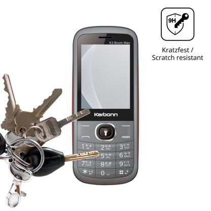 dipos Displayschutz für Karbonn K3 Boom Max, mattierte Oberfläche, robuste Festigkeit und perfekte Passform