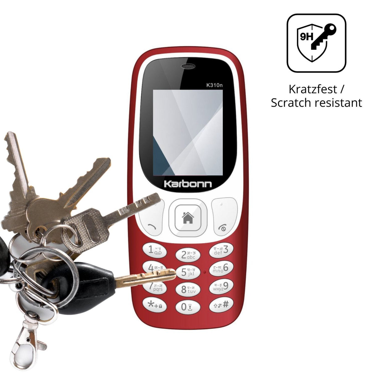 dipos Displayschutz für Karbonn K310n, transparente Oberfläche, perfekte Passform auch für die Rundungen
