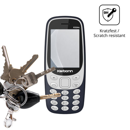 dipos Displayschutz für Karbonn K324n, mattierte Oberfläche, robuste Festigkeit und perfekte Passform