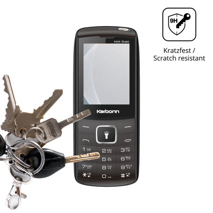dipos Displayschutz für Karbonn K444 Shakti, mattierte Oberfläche, robuste Festigkeit und perfekte Passform