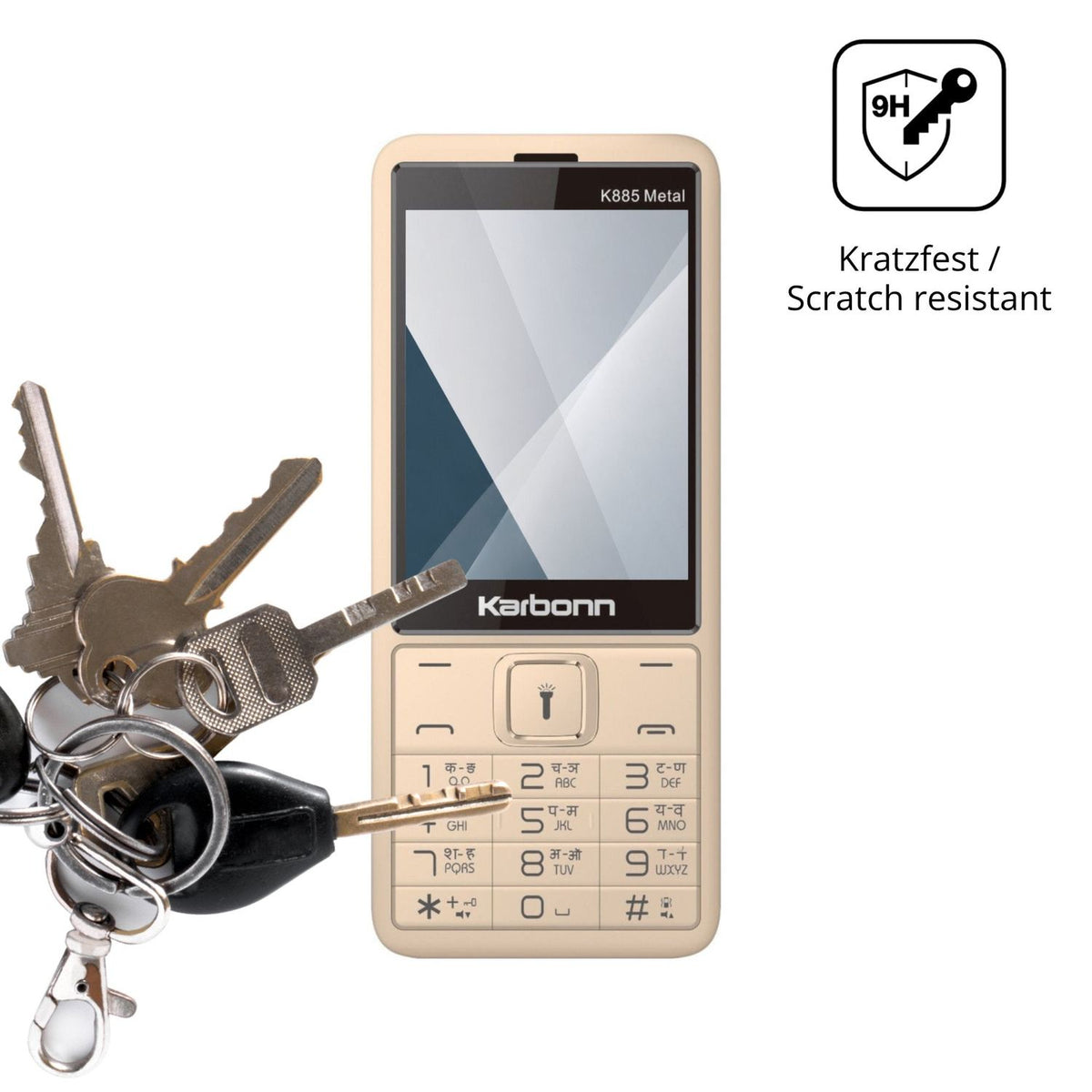 dipos Displayschutz für Karbonn K885 Metal, transparente Oberfläche, perfekte Passform auch für die Rundungen