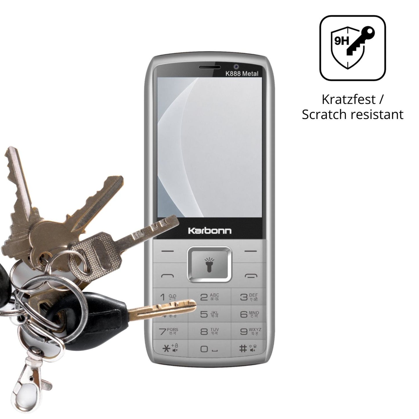 dipos Displayschutz für Karbonn K888 Metal, mattierte Oberfläche, robuste Festigkeit und perfekte Passform