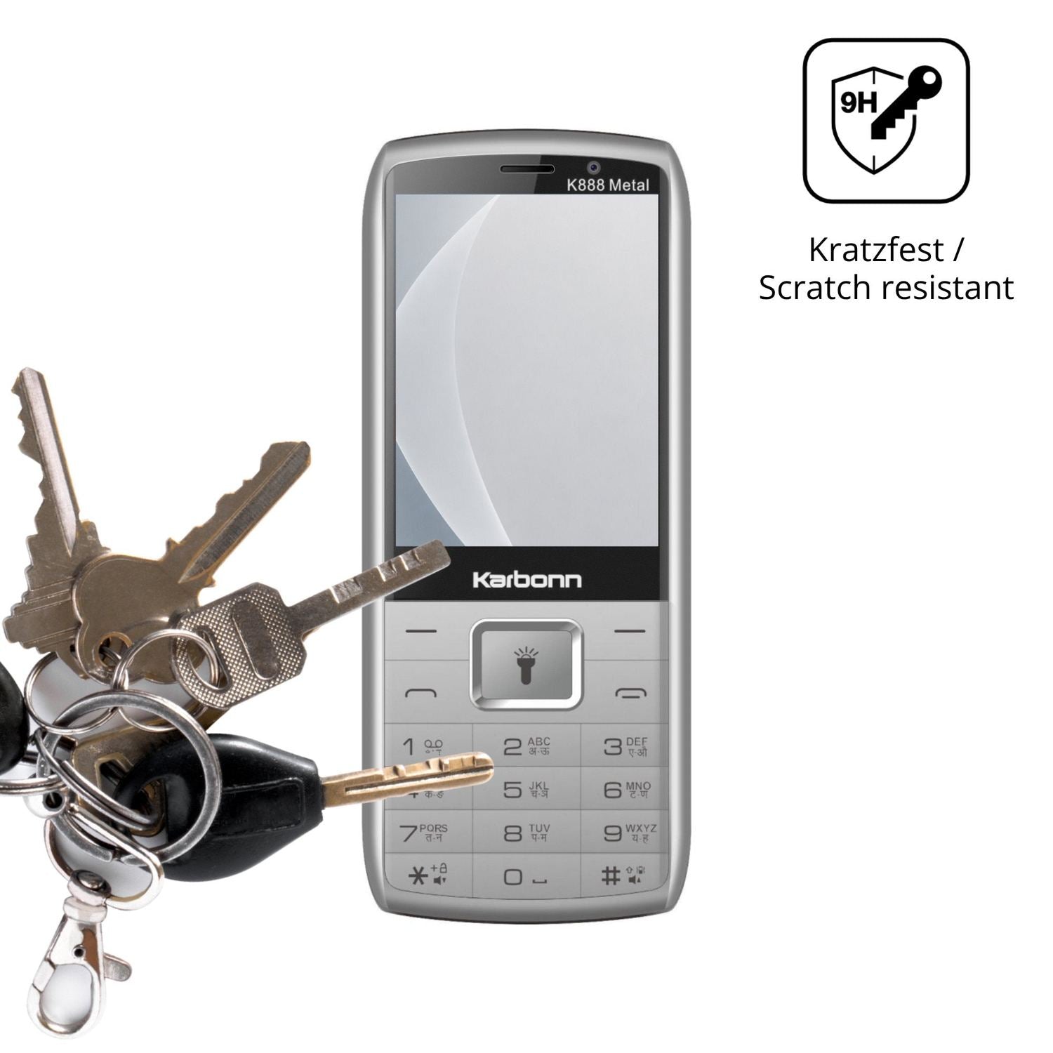 dipos Displayschutz für Karbonn K888 Metal, mattierte Oberfläche, robuste Festigkeit und perfekte Passform