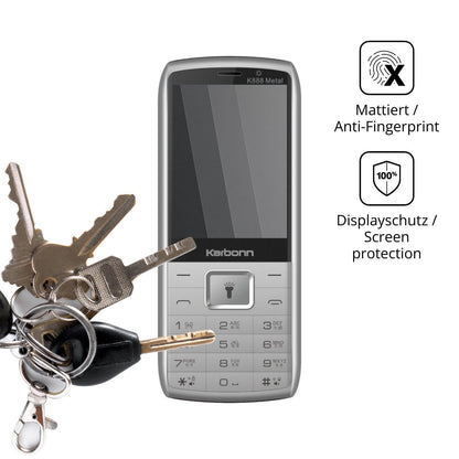 dipos Displayschutz für Karbonn K888 Metal, mattierte Oberfläche, Blickschutzfilter und perfekter Passform