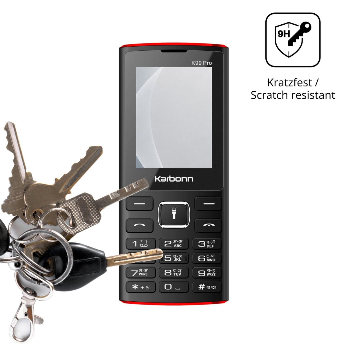 dipos Displayschutz für Karbonn K99 Pro, mattierte Oberfläche, robuste Festigkeit und perfekte Passform