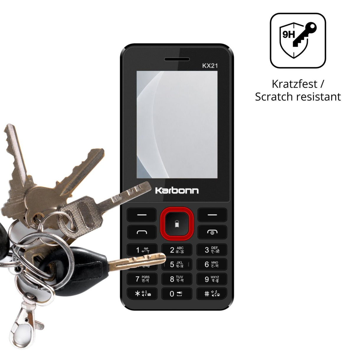 dipos Displayschutz für Karbonn KX21, mattierte Oberfläche, robuste Festigkeit und perfekte Passform