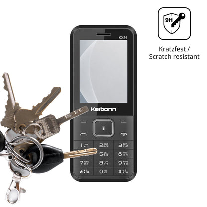 dipos Displayschutz für Karbonn KX24, mattierte Oberfläche, robuste Festigkeit und perfekte Passform