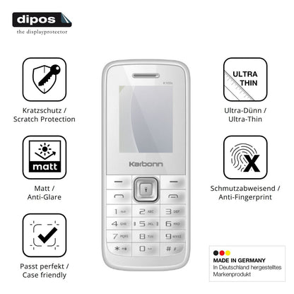 4x Screen Protector for Karbonn K105s Protection Anti Glare dipos
