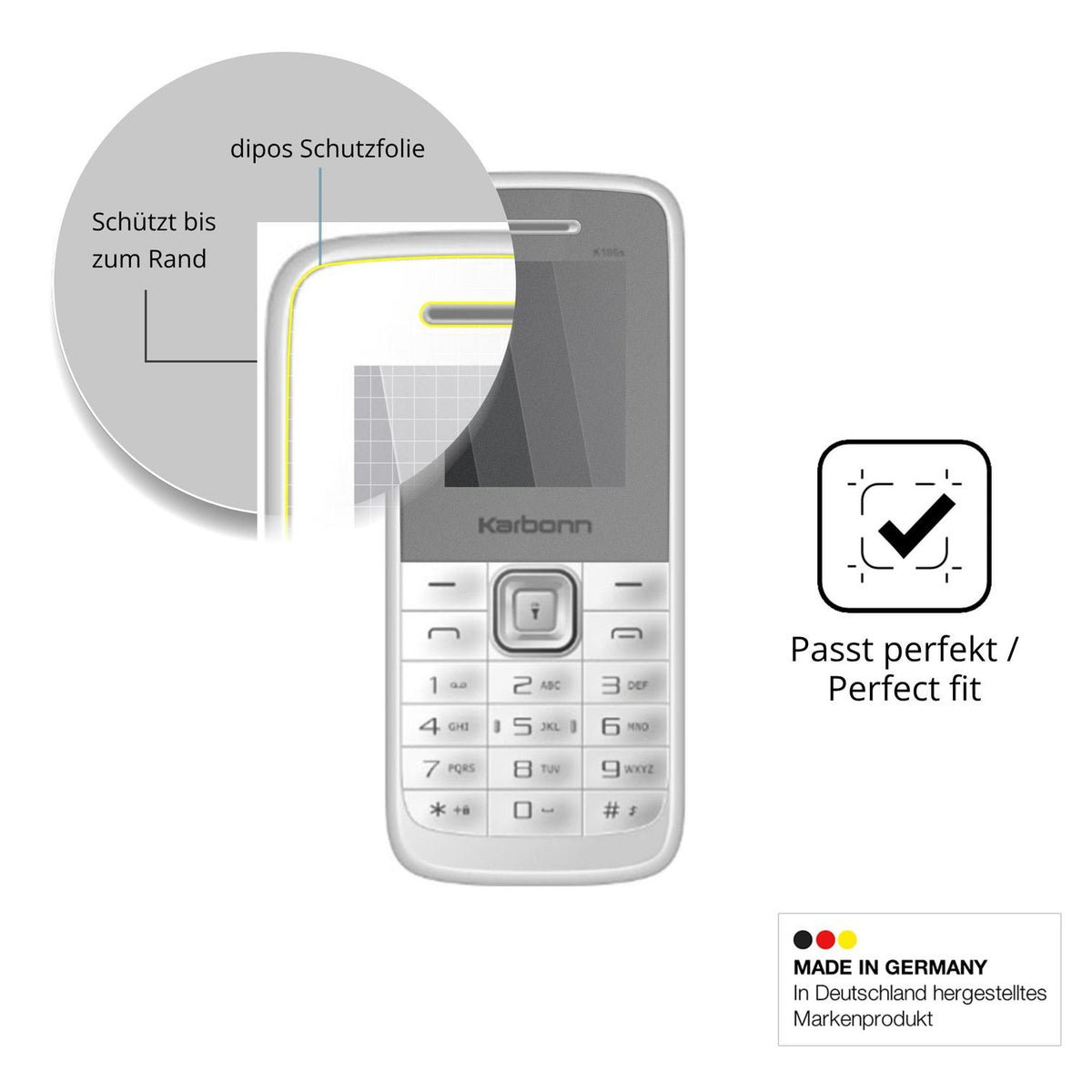 Screen Protector for Karbonn K105s Privacy Filter 4-Way Protection dipos