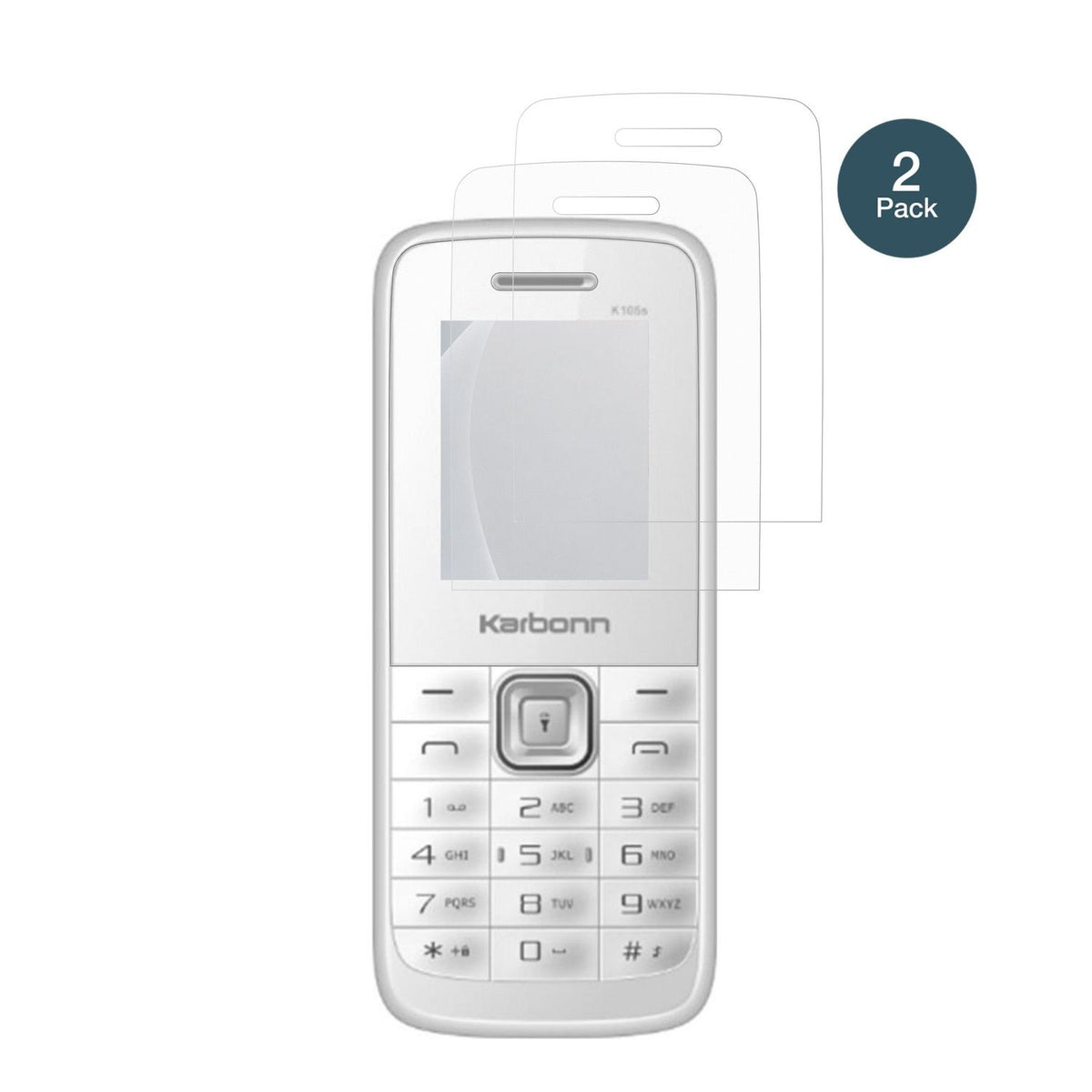 2x Screen Protector for Karbonn K105s matte Flexible Glass 9H dipos