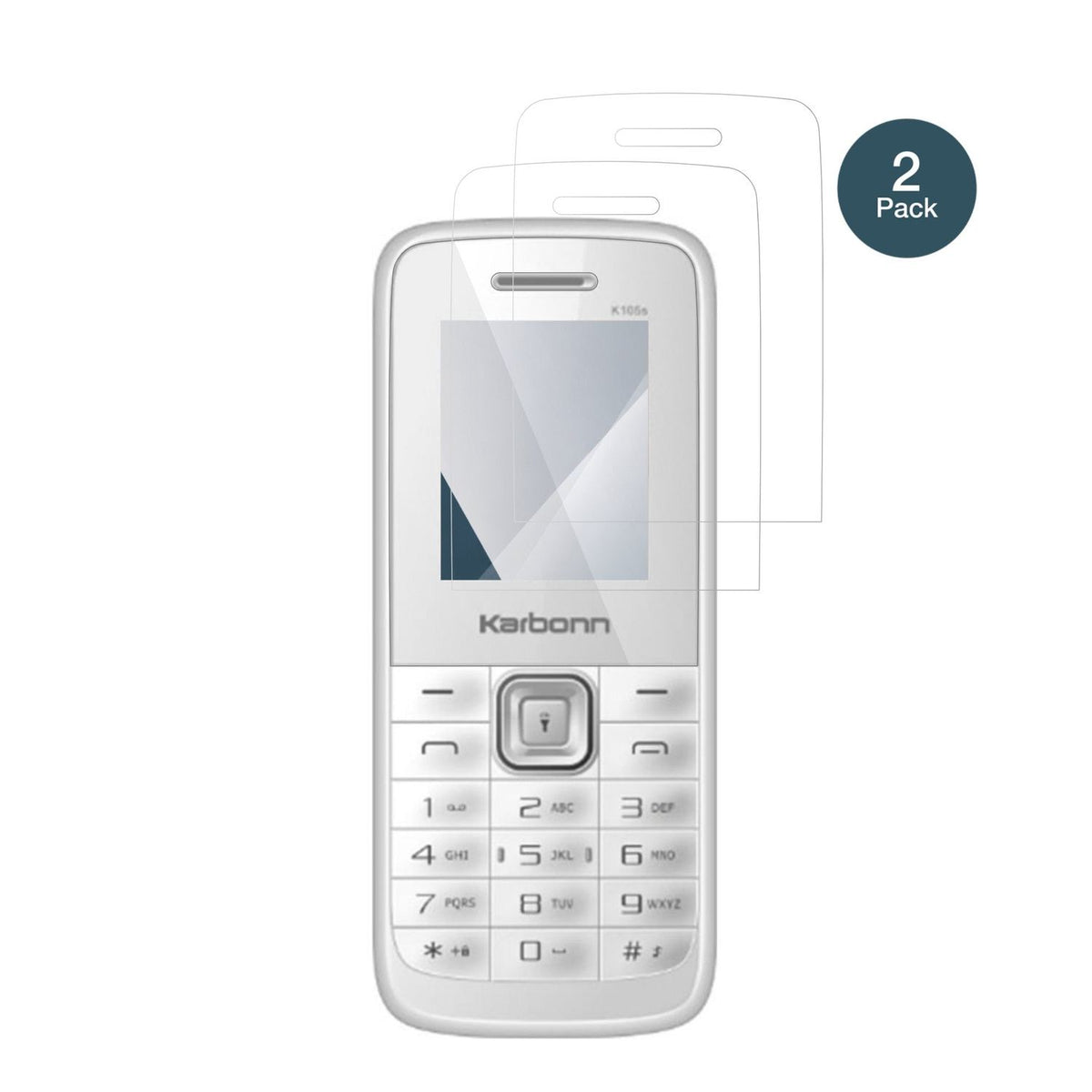 2x Screen Protector for Karbonn K105s Flexible Glass 9H dipos