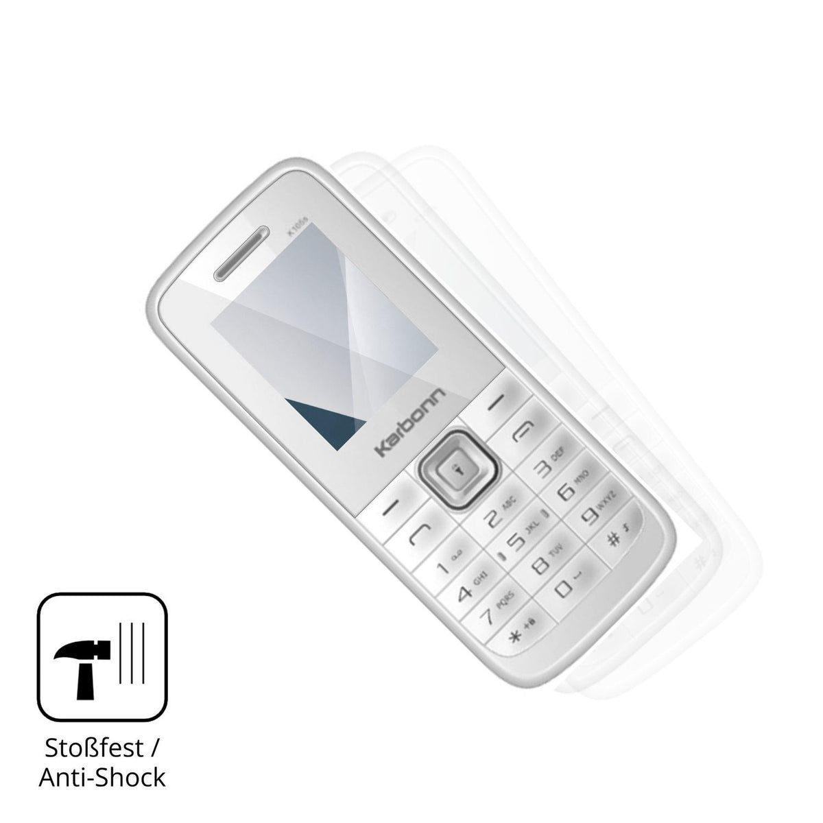 2x Screen Protector for Karbonn K105s Flexible Glass 9H dipos