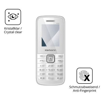 2x Screen Protector for Karbonn K105s Flexible Glass 9H dipos