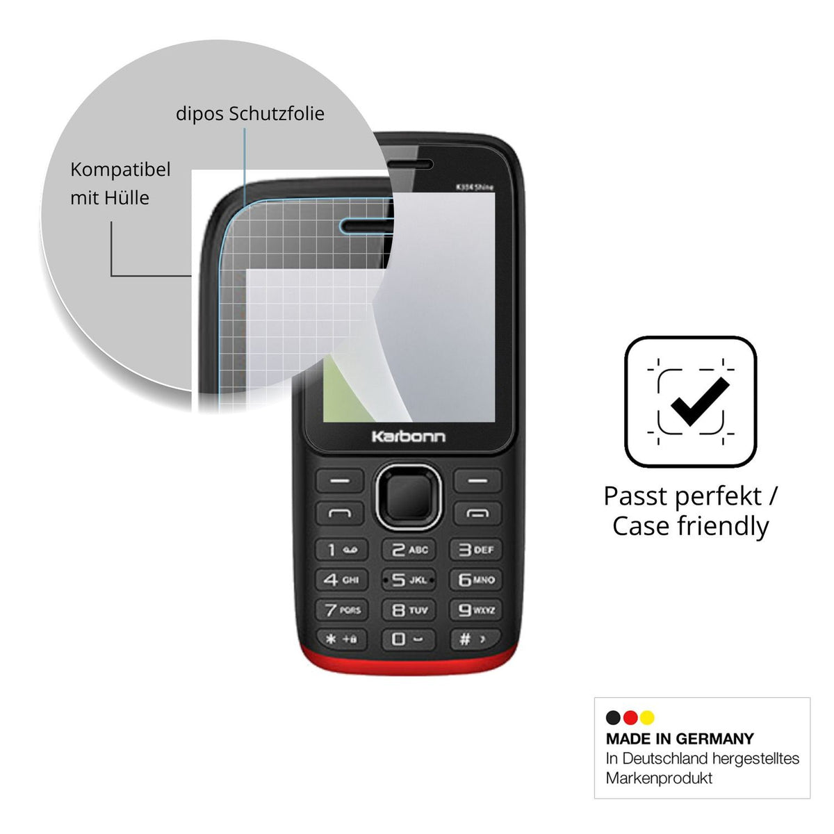 4x Screen Protector for Karbonn K334 Shine Protection Anti Glare dipos
