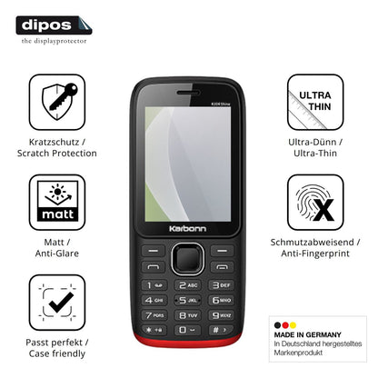 4x Screen Protector for Karbonn K334 Shine Protection Anti Glare dipos