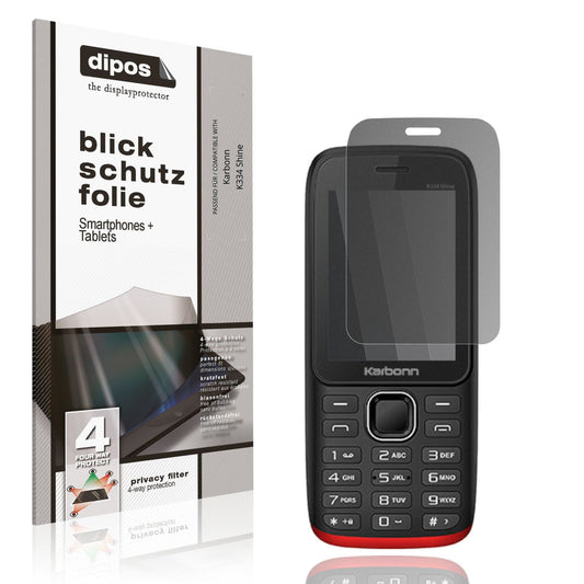 Screen Protector for Karbonn K334 Shine Privacy Filter 4-Way Protection dipos