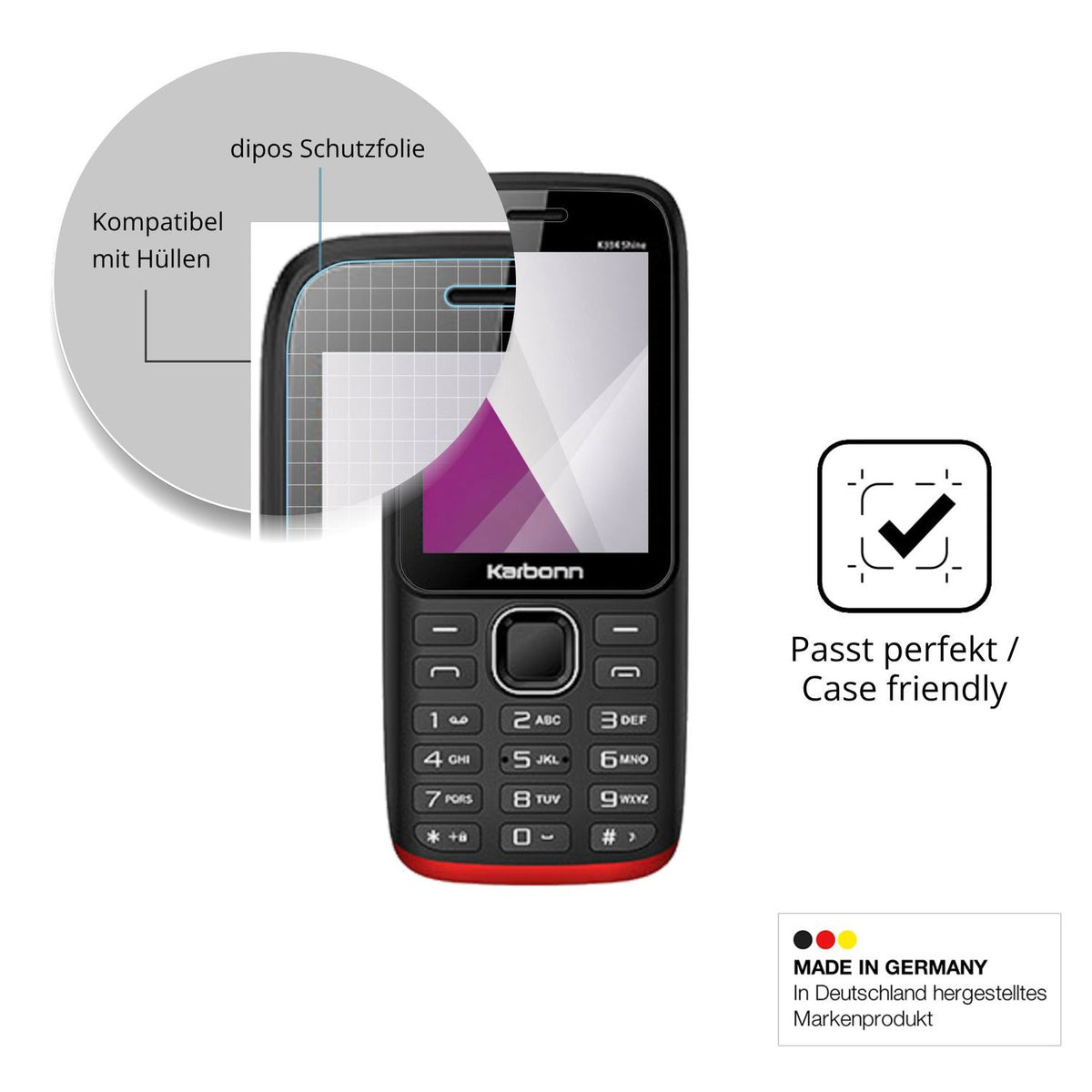4x Screen Protector for Karbonn K334 Shine Protection Crystal Clear dipos