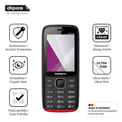 4x Screen Protector for Karbonn K334 Shine Protection Crystal Clear dipos