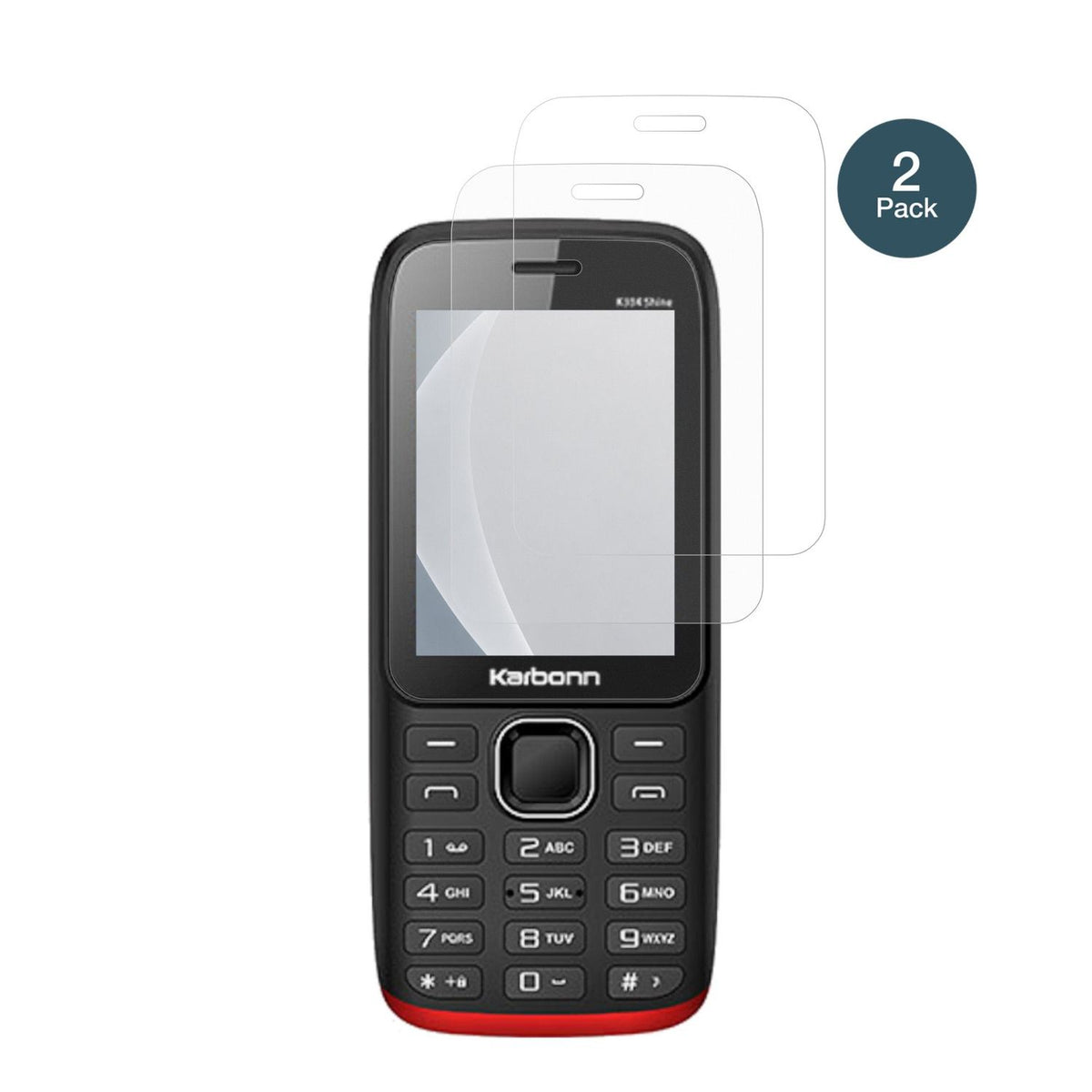 2x Screen Protector for Karbonn K334 Shine matte Flexible Glass 9H dipos