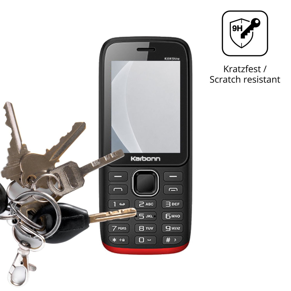 2x Screen Protector for Karbonn K334 Shine matte Flexible Glass 9H dipos