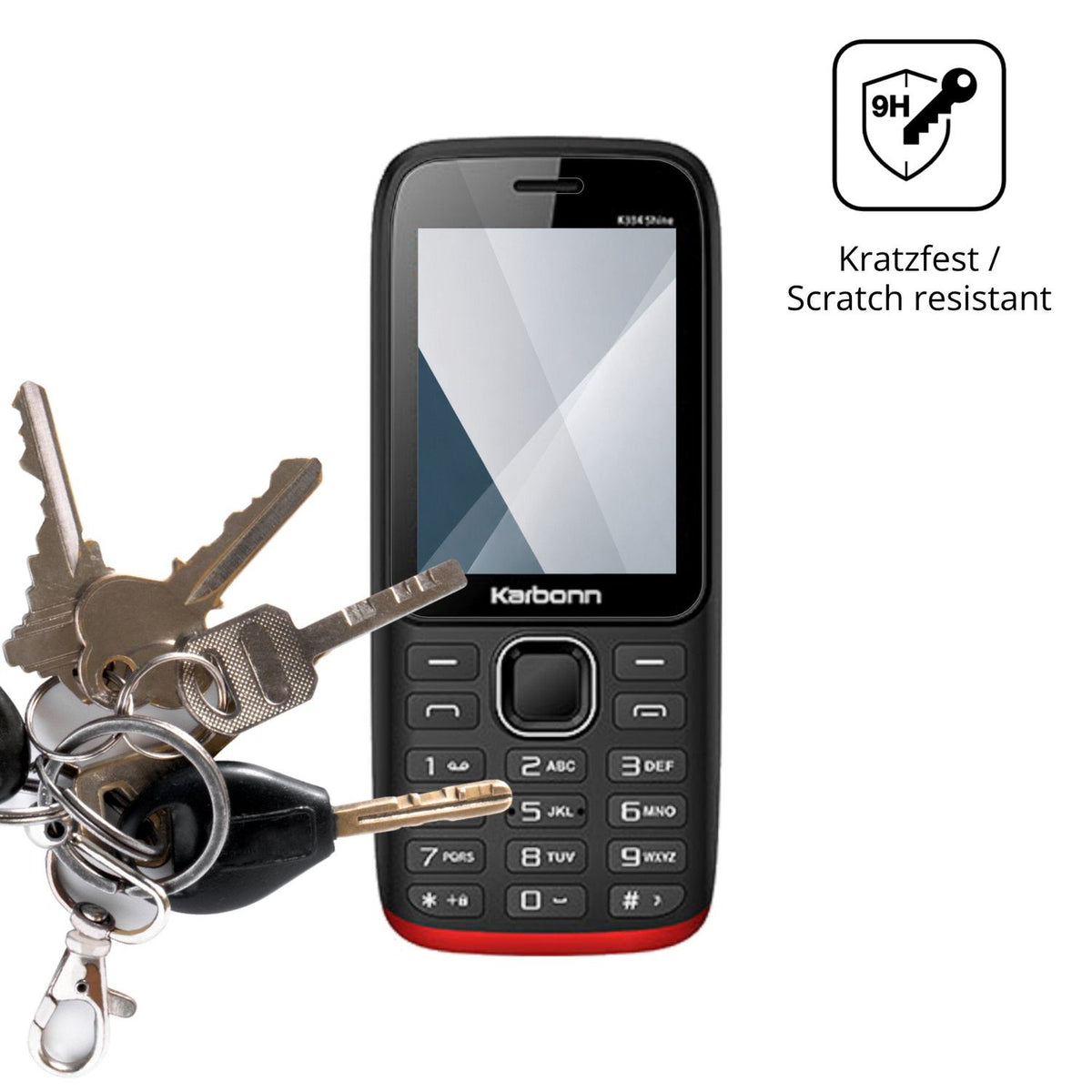 2x Screen Protector for Karbonn K334 Shine Flexible Glass 9H dipos