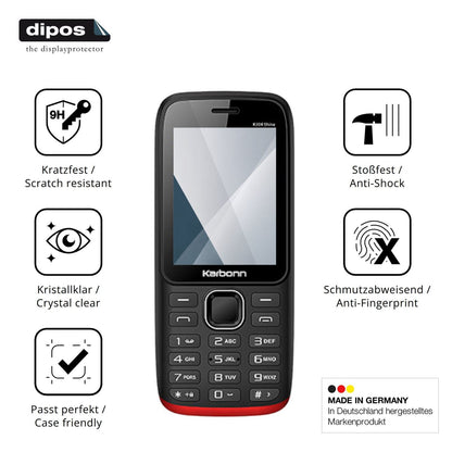 2x Screen Protector for Karbonn K334 Shine Flexible Glass 9H dipos