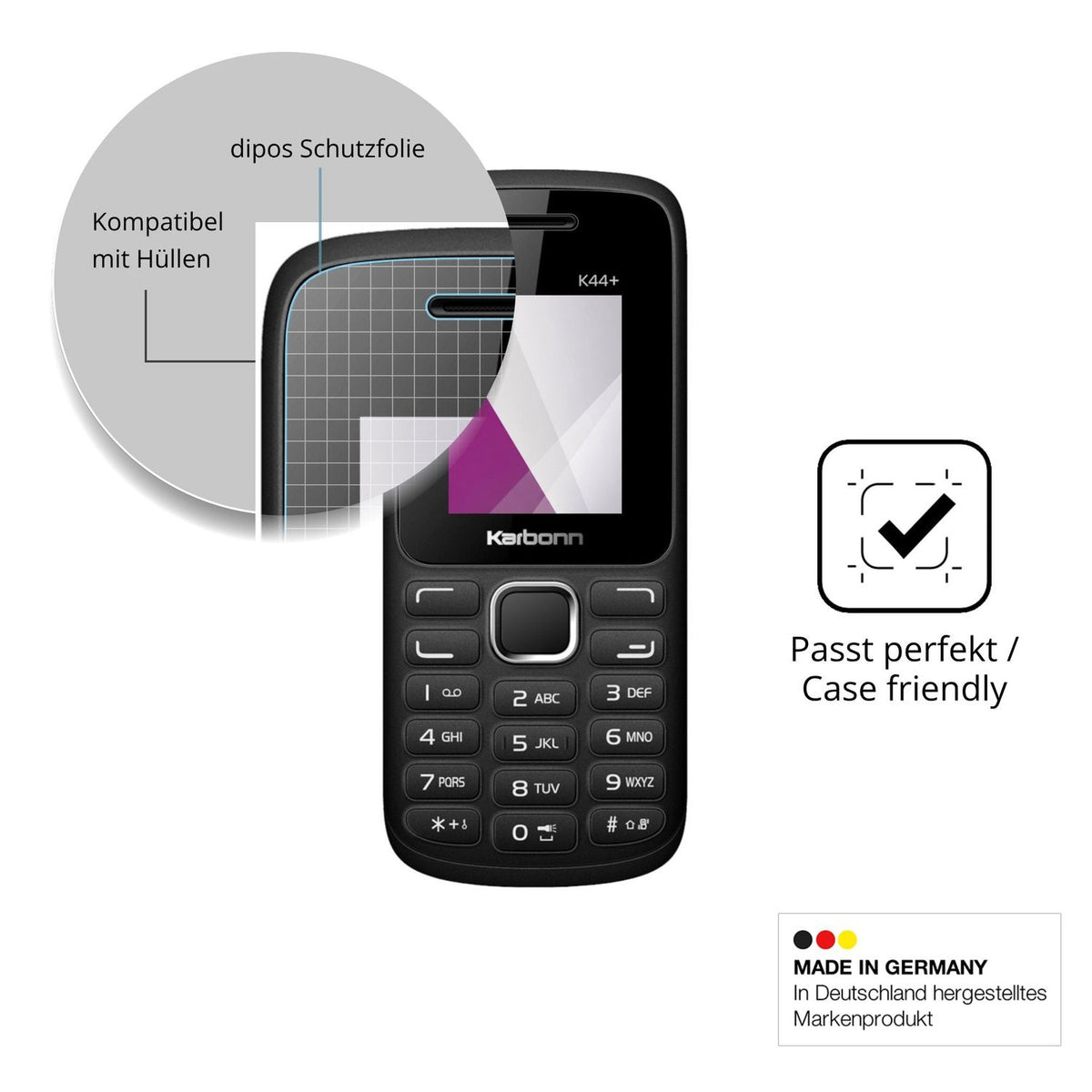 4x Screen Protector for Karbonn K44 Plus Protection Crystal Clear dipos