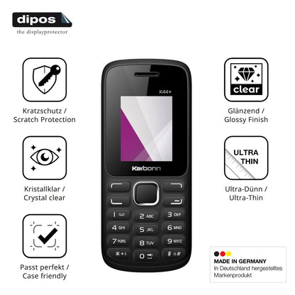 4x Screen Protector for Karbonn K44 Plus Protection Crystal Clear dipos