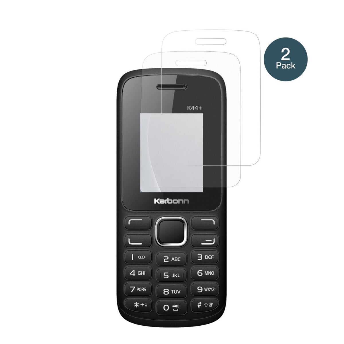 2x Screen Protector for Karbonn K44 Plus matte Flexible Glass 9H dipos
