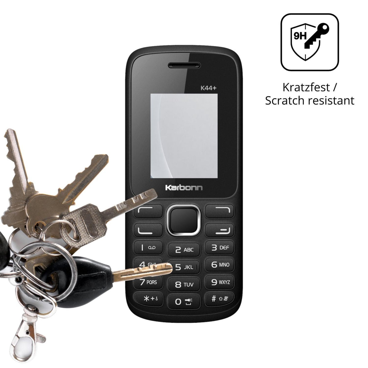 2x Screen Protector for Karbonn K44 Plus matte Flexible Glass 9H dipos