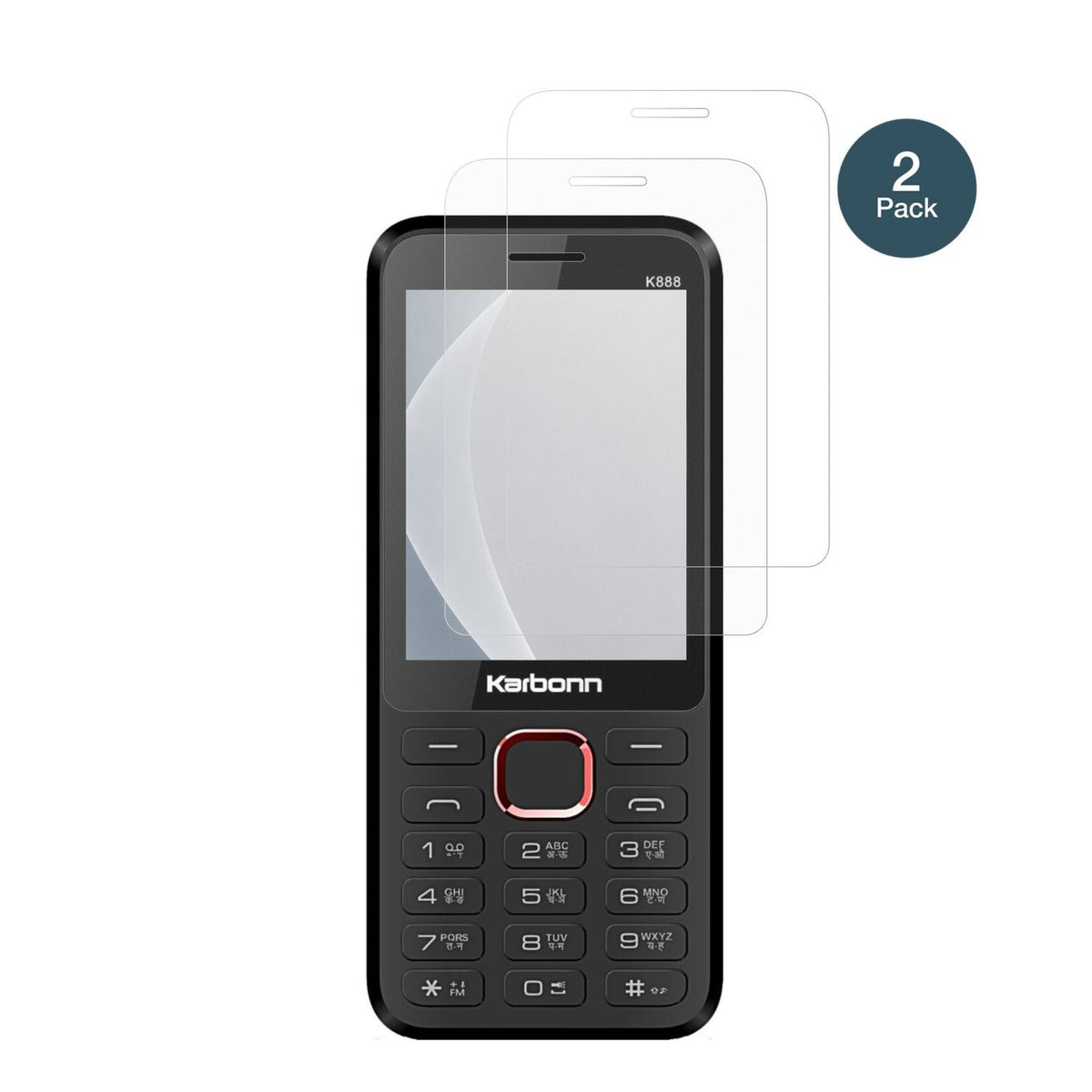 2x Screen Protector for Karbonn K888 matte Flexible Glass 9H dipos
