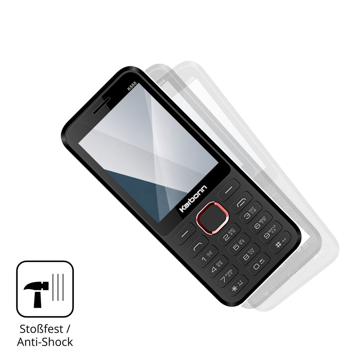 2x Screen Protector for Karbonn K888 Flexible Glass 9H dipos