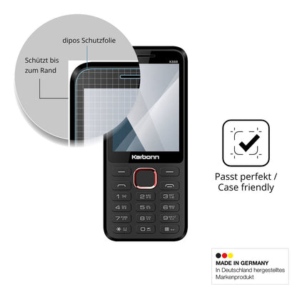 2x Screen Protector for Karbonn K888 Flexible Glass 9H dipos
