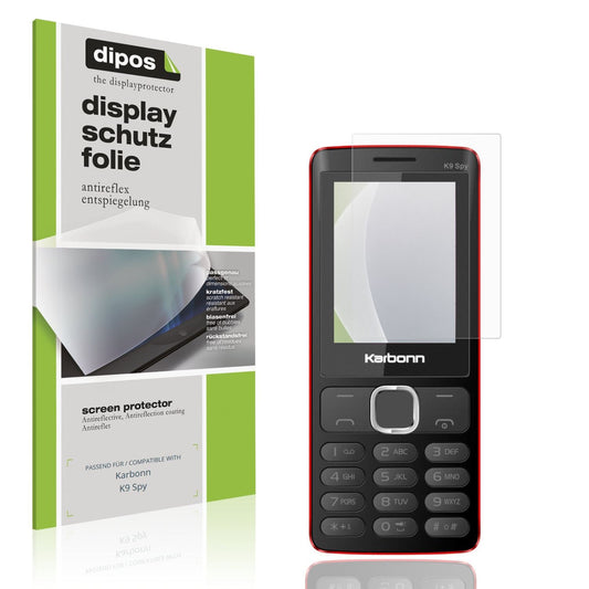 4x Screen Protector for Karbonn K9 Spy Protection Anti Glare dipos