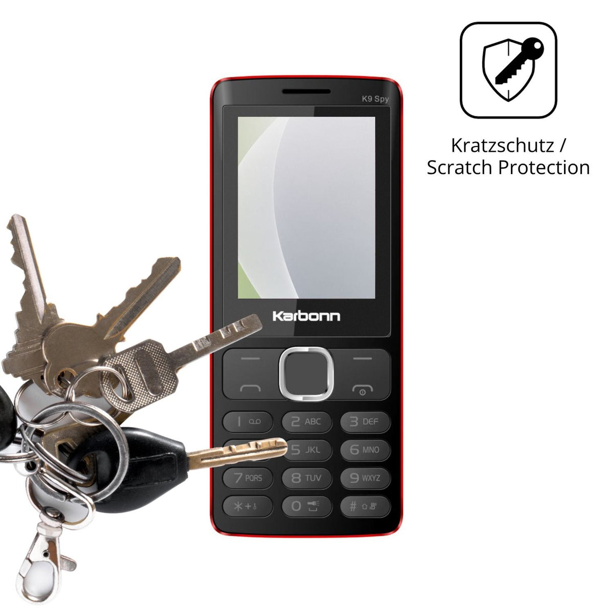 4x Screen Protector for Karbonn K9 Spy Protection Anti Glare dipos