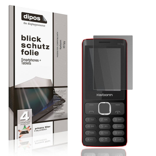 Screen Protector for Karbonn K9 Spy Privacy Filter 4-Way Protection dipos