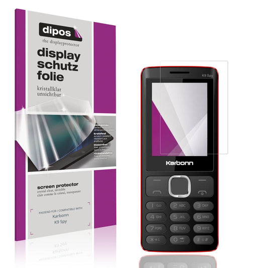 4x Screen Protector for Karbonn K9 Spy Protection Crystal Clear dipos