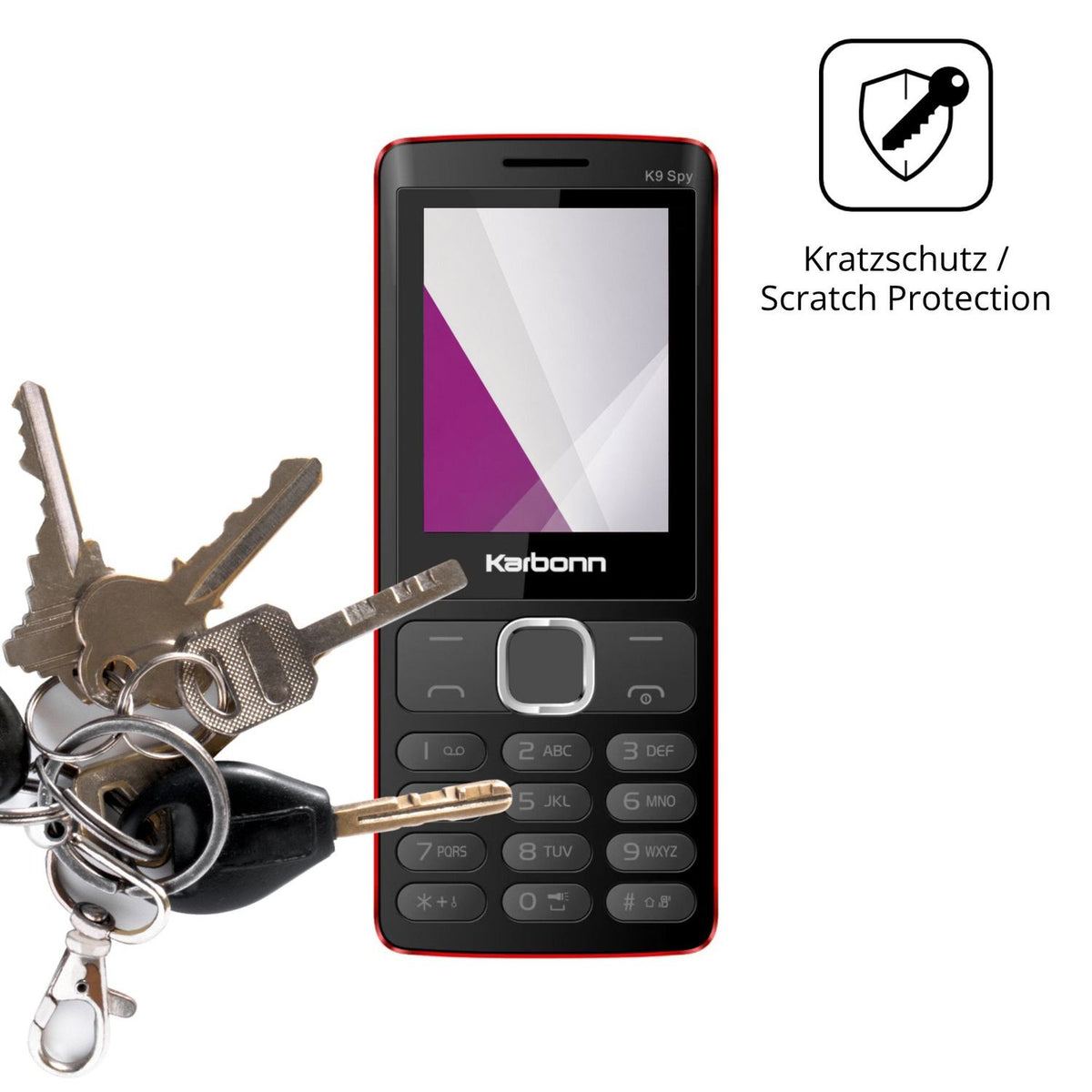 4x Screen Protector for Karbonn K9 Spy Protection Crystal Clear dipos