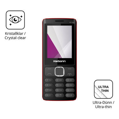 4x Screen Protector for Karbonn K9 Spy Protection Crystal Clear dipos