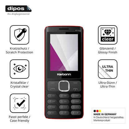4x Screen Protector for Karbonn K9 Spy Protection Crystal Clear dipos