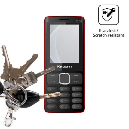 2x Screen Protector for Karbonn K9 Spy matte Flexible Glass 9H dipos